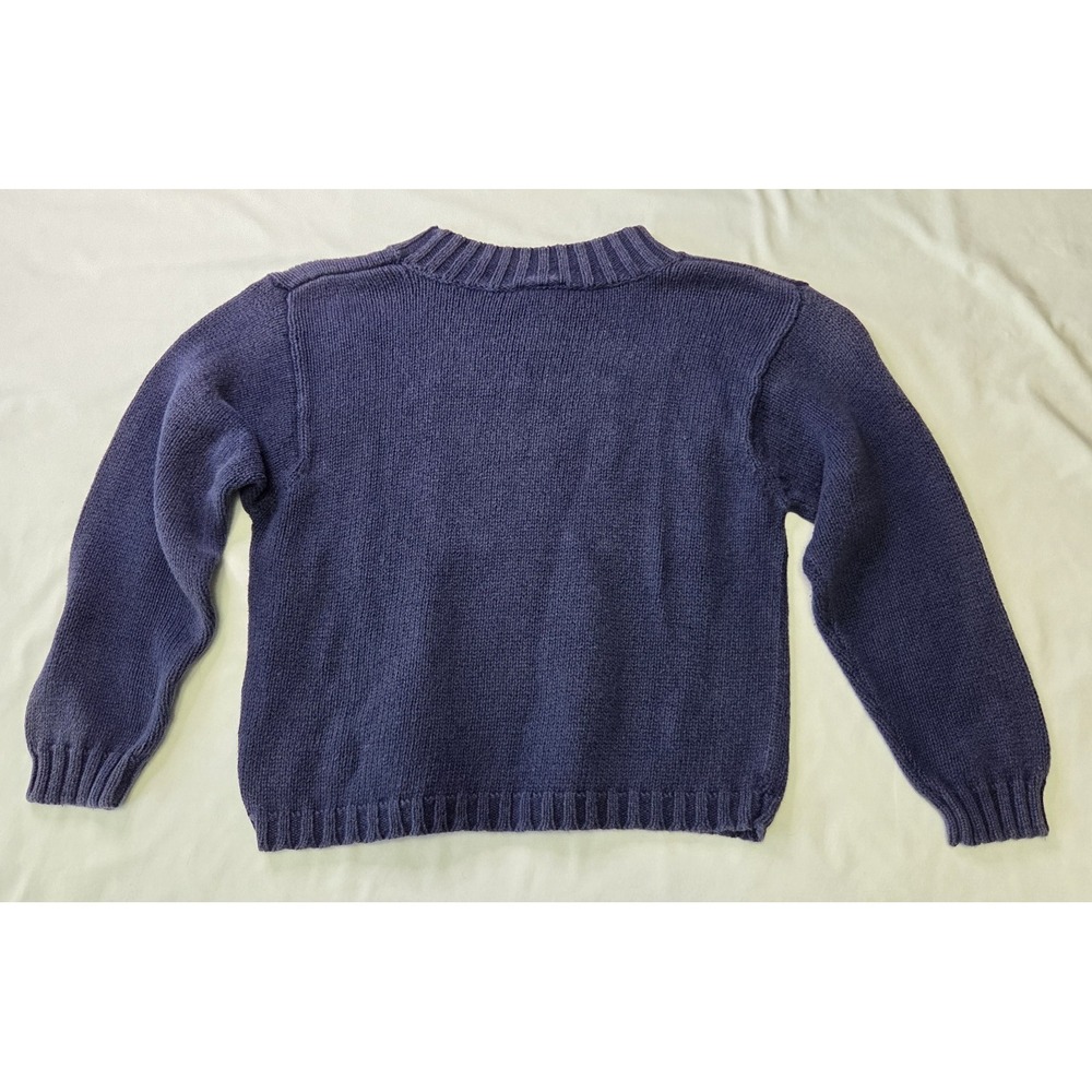 Talbots Kids Vtg Girls Size 8 Navy Floral Sweater Darling Sweet Dainty School - Picture 7 of 7